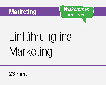 1. Einführung ins Marketing