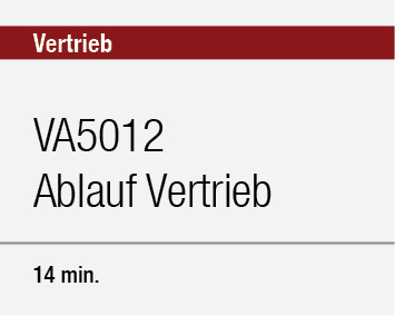 VA5012 Ablauf Vertrieb