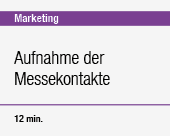 Aufnahme der Messekontakte